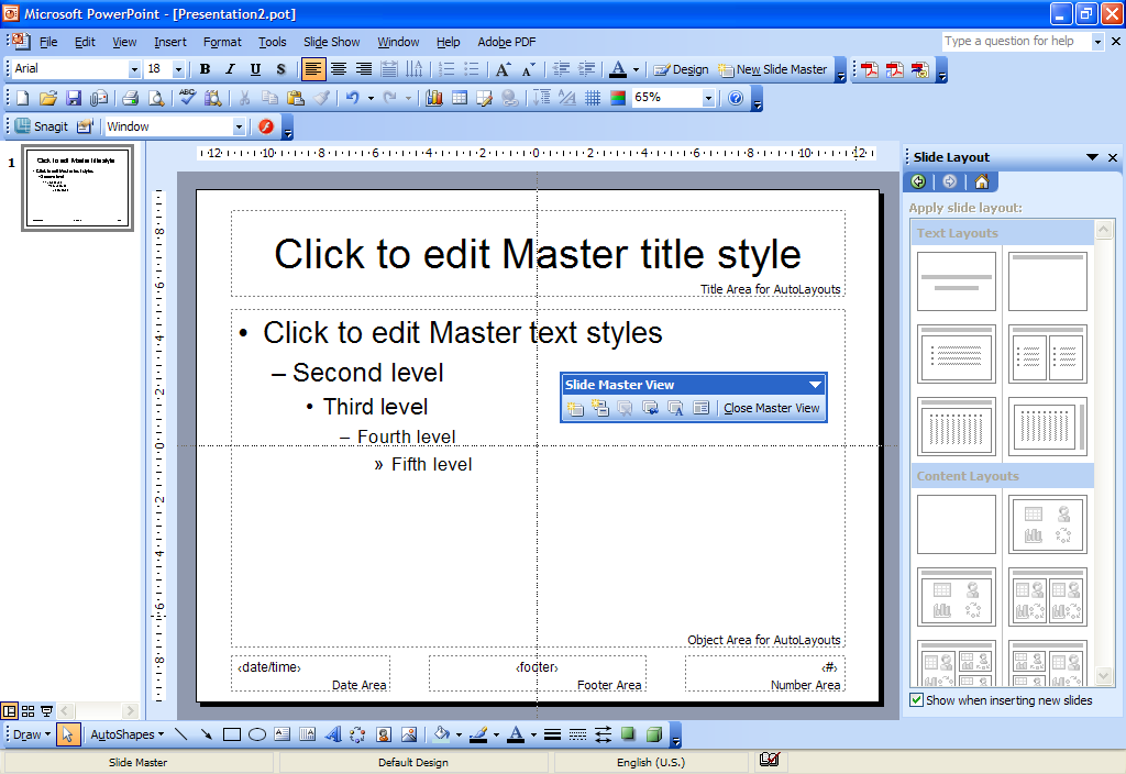 how do you edit master slide in powerpoint for mac